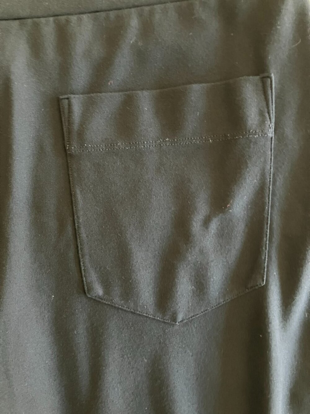 Cabi Black Snap Button Side Vent Wide Leg Knit Pants Medium Style 5867 - Picture 8 of 15
